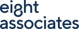 Eight Associates Logo - Blue